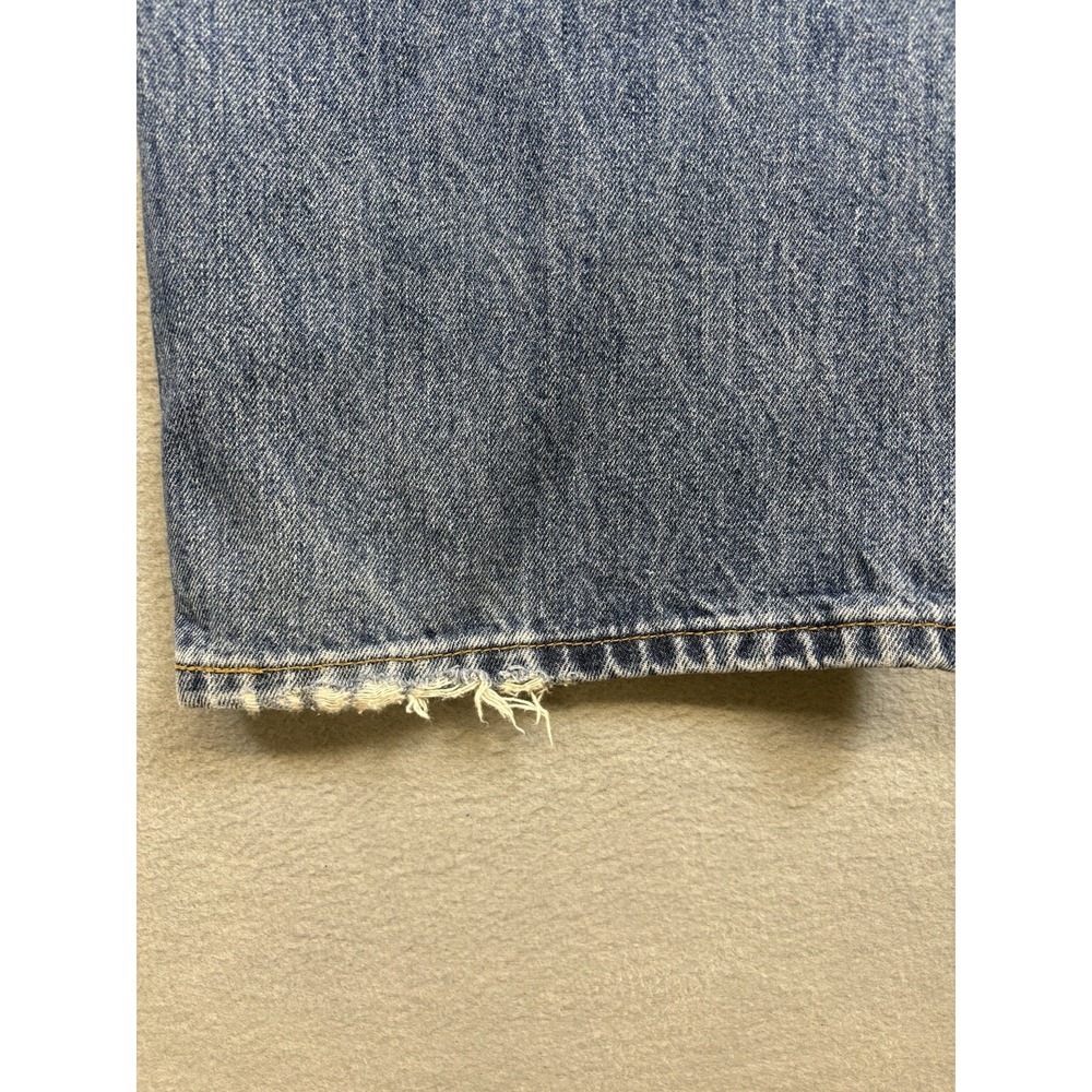 Levi's 501 Original Fit Jeans Mens 42x32 Blue Button Fly Straight Denim - Picture 8 of 9